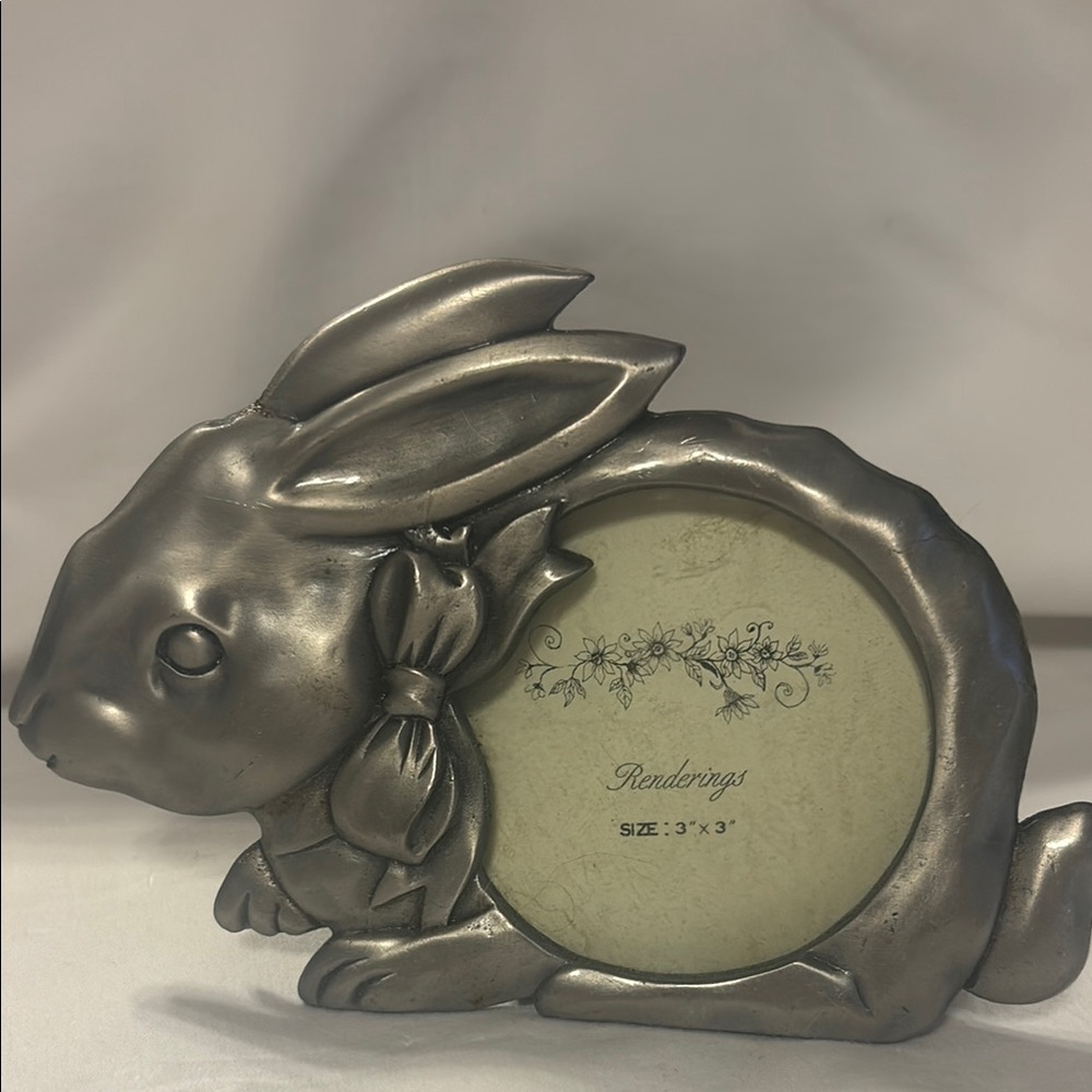 Silver Rabbit Photo Frame